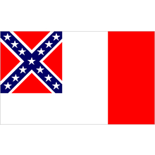 3x5 3rd National Confederate Flag
