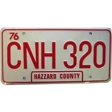 CNH-320 License Plate
