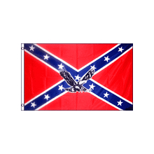 3x5 Confederate Flag, Eagle (in front)