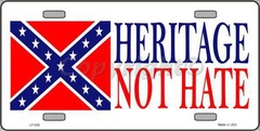 Heritage Not Hate - License Plate