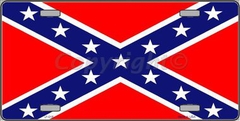 Confederate Flag - License Plate