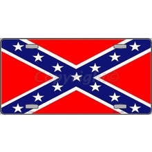 Confederate Flag - License Plate