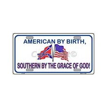 American By Birth - License Plate