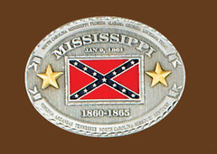 Confederate Mississippi belt buckle 
