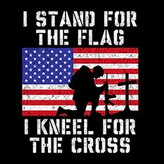 I Stand for the Flag..Kneel for the Cross t-shirt