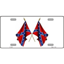 2 Cross Confederate Flags