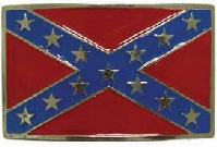 Confederate Flag belt buckle