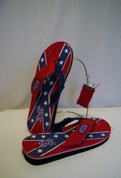 Rebel Flag Flip Flops