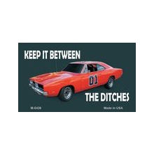 keep it between the ditches license plate